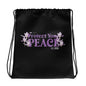 Protect your Peace Drawstring bag