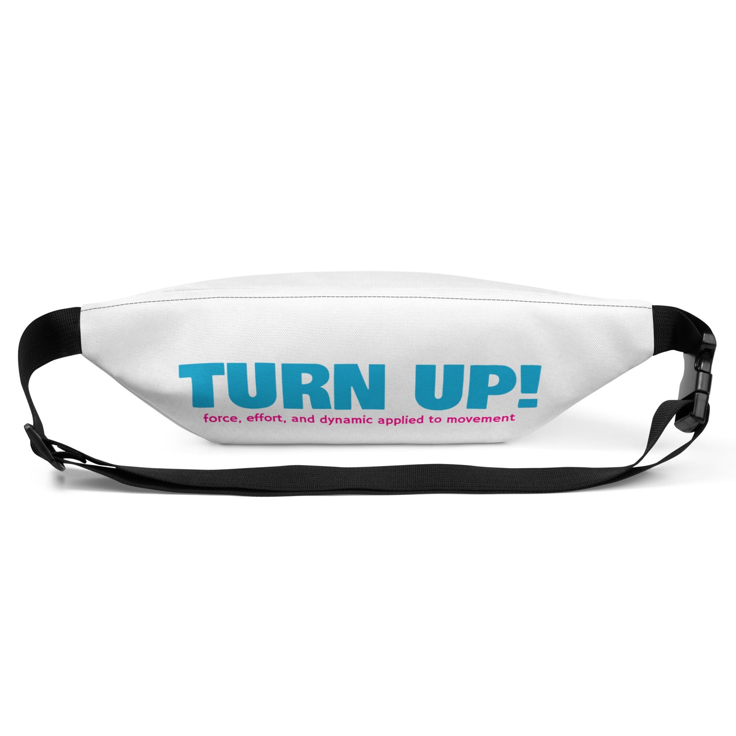 White Turn Up Fanny Pack