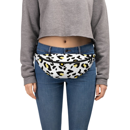 Yellow and Black Animal Print Fanny Pack