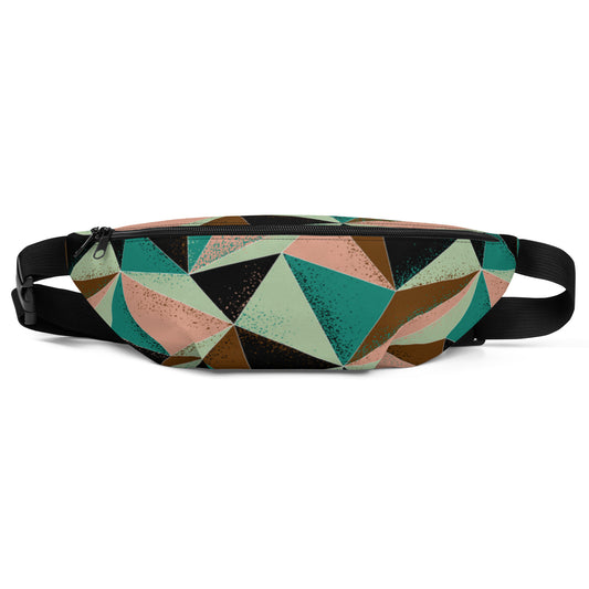 Multi Color Geo Print Fanny Pack