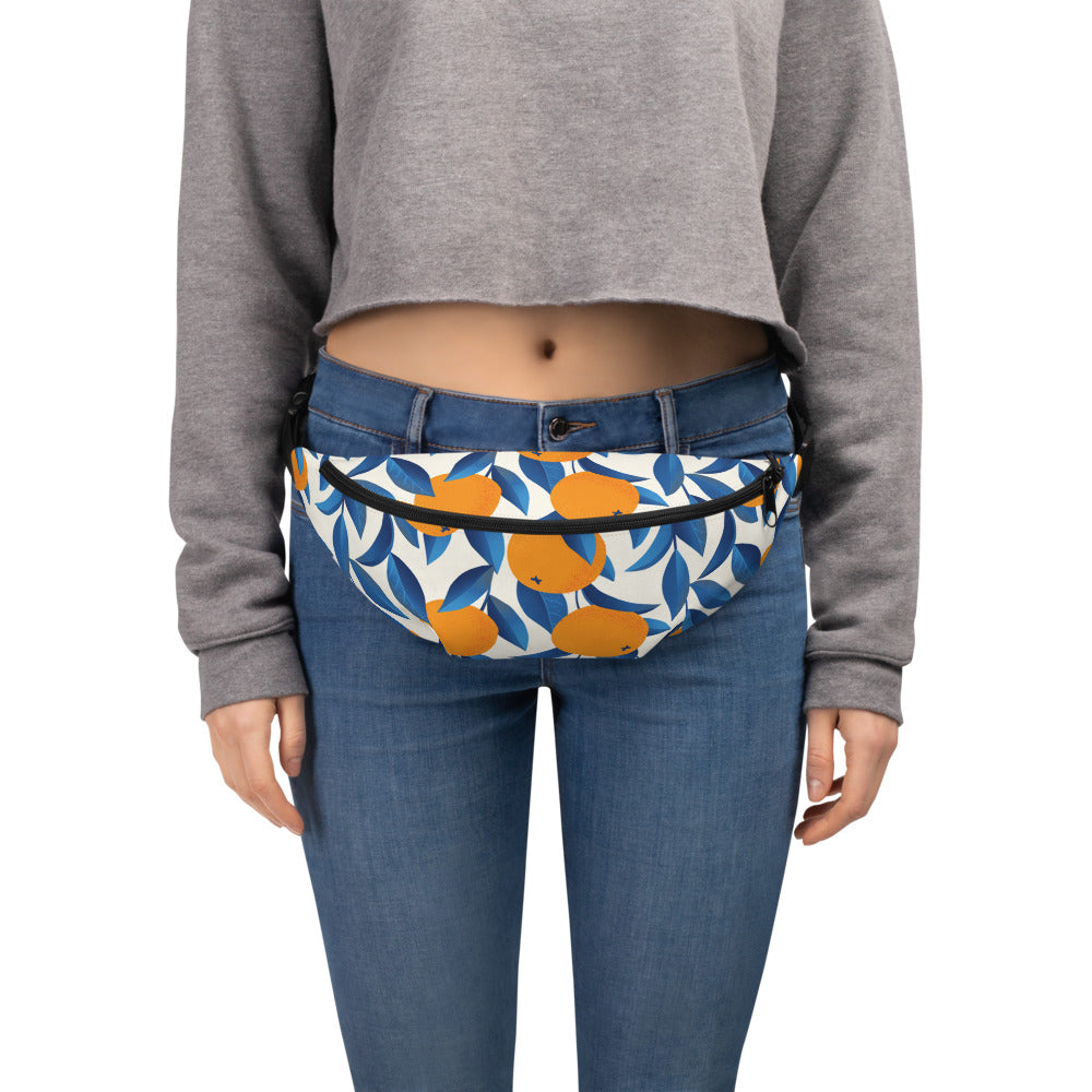 Orange Print Fanny Pack