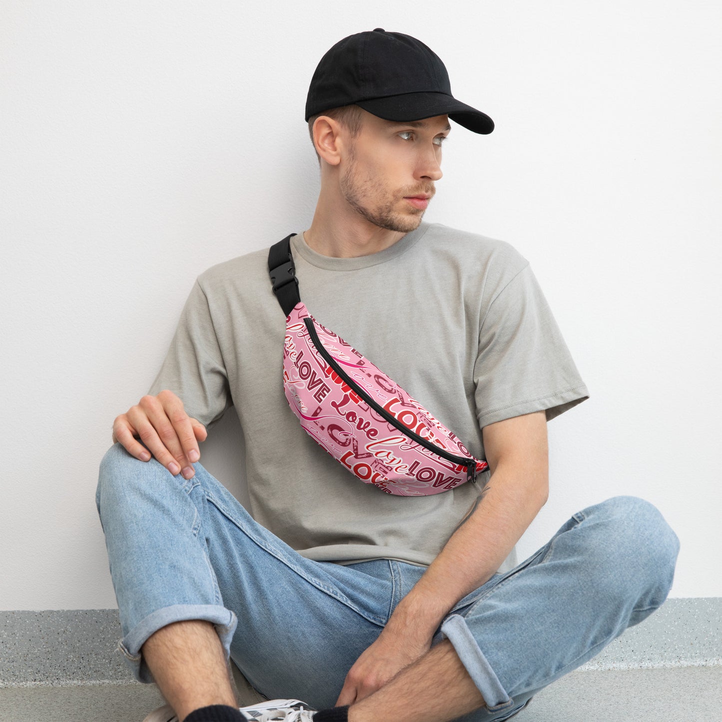 Love Print Fanny Pack