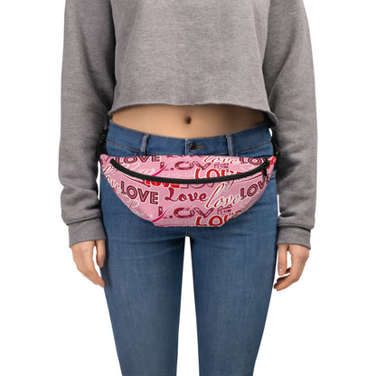 Love Print Fanny Pack