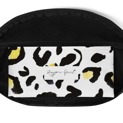 Yellow and Black Animal Print Fanny Pack