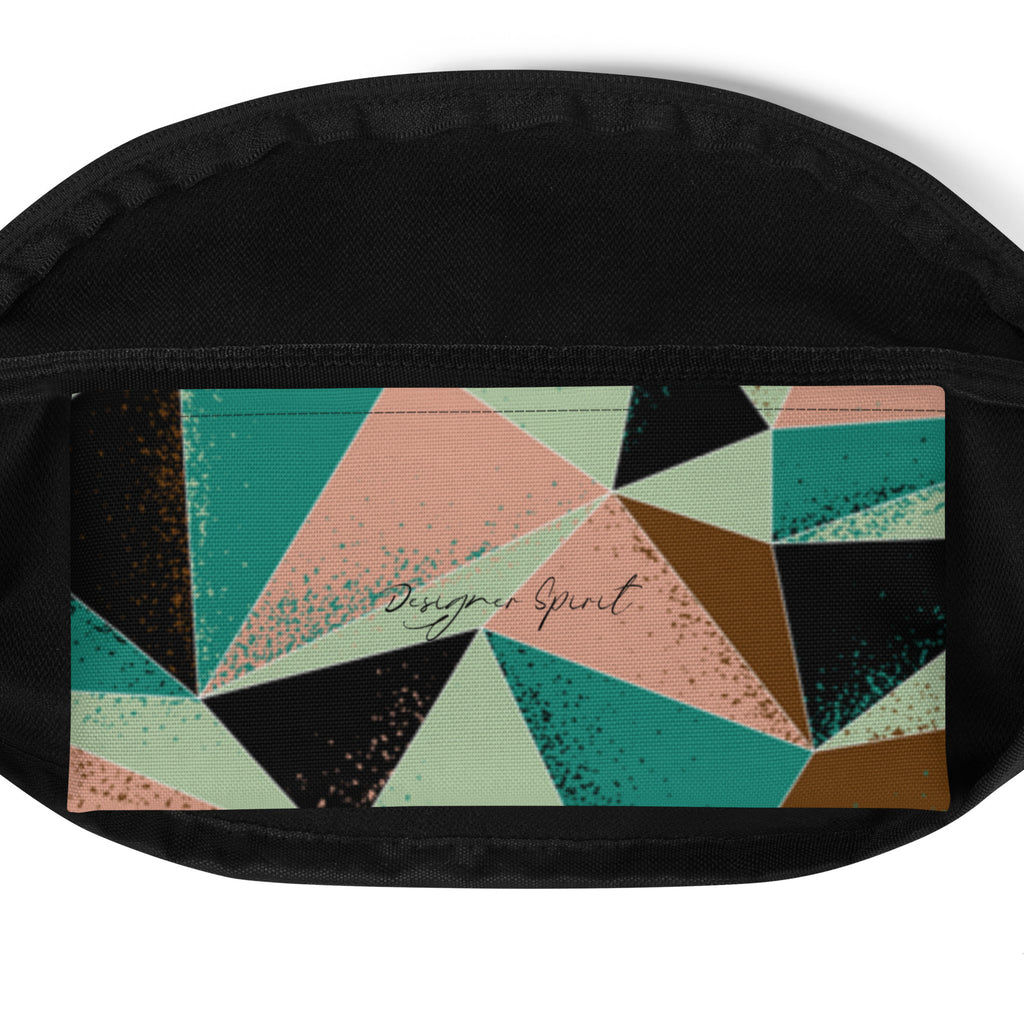Multi Color Geo Print Fanny Pack