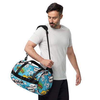 Comic Print Gym Bag