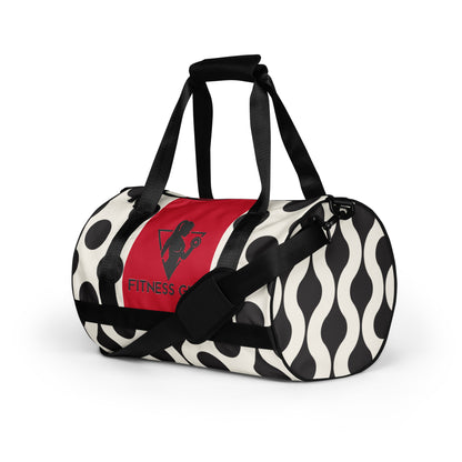 Black and Red Fitness Girl Gym BAg