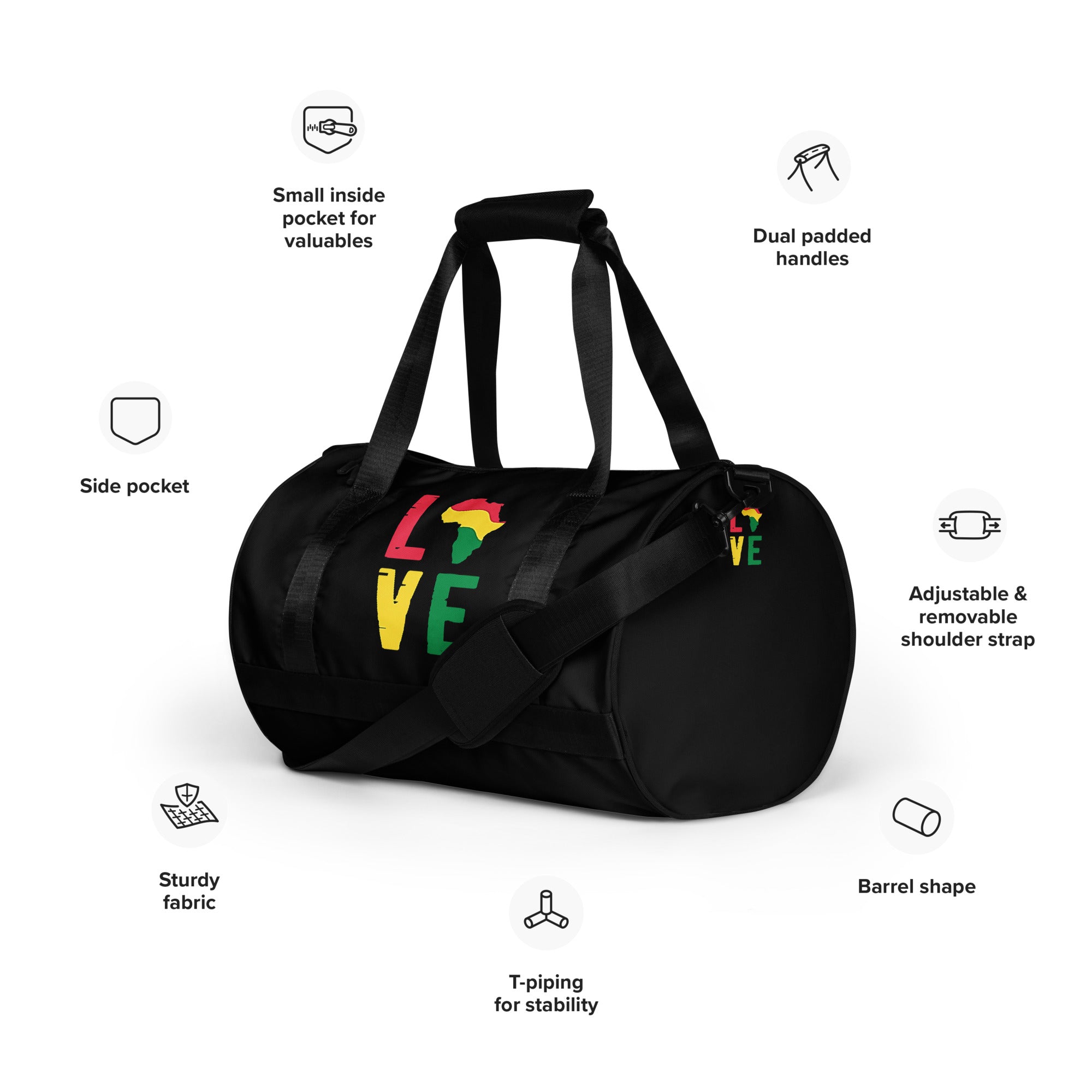 Love Africa Gym Bag