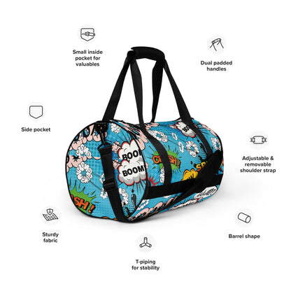 Comic Print Gym Bag