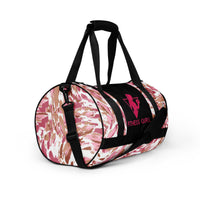 Black and Pink Fitness Girl Gym Bag