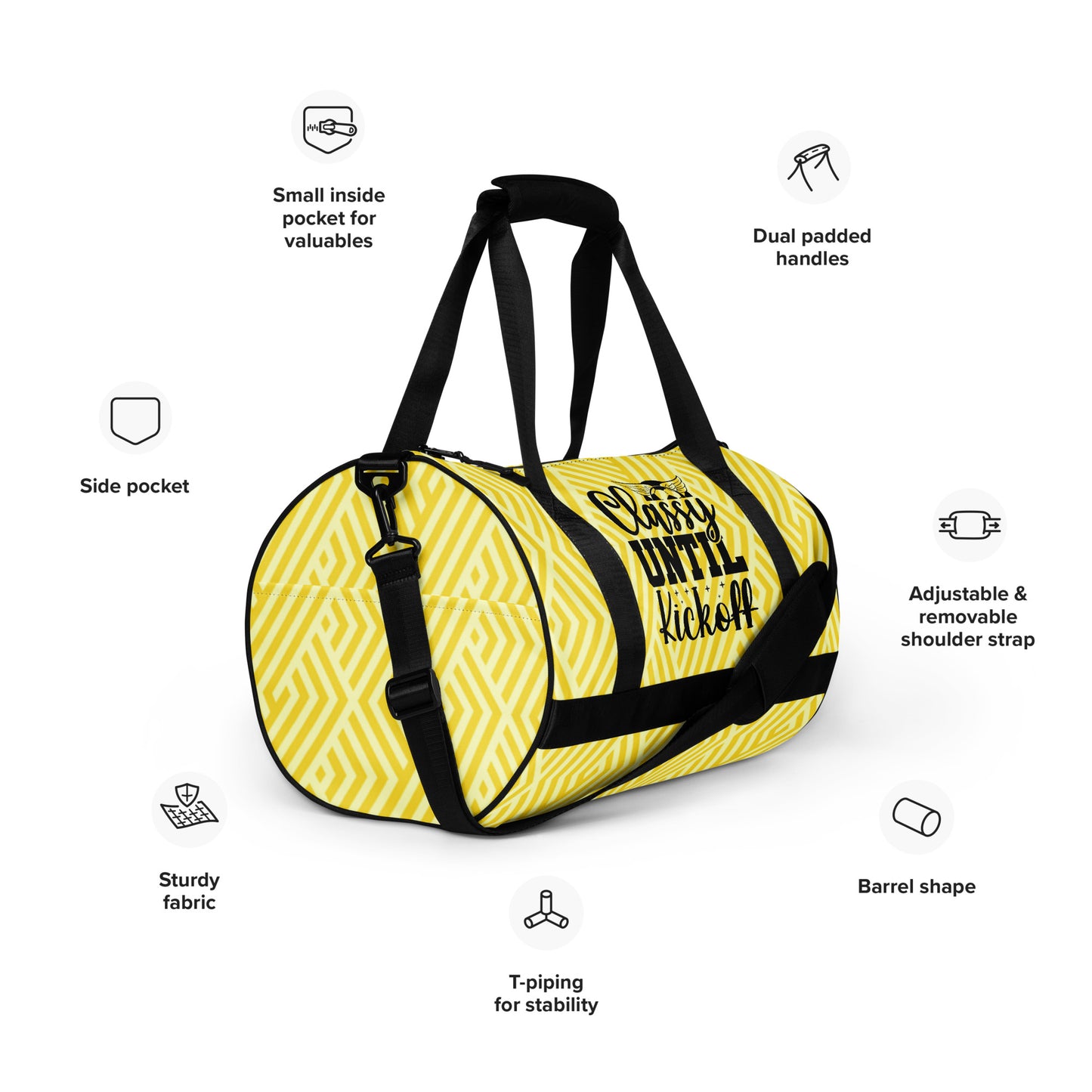 Classy Til Kickoff Gym Bag