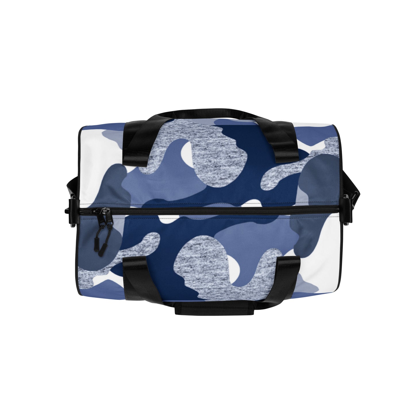 Blue Camo Print Gym Bag