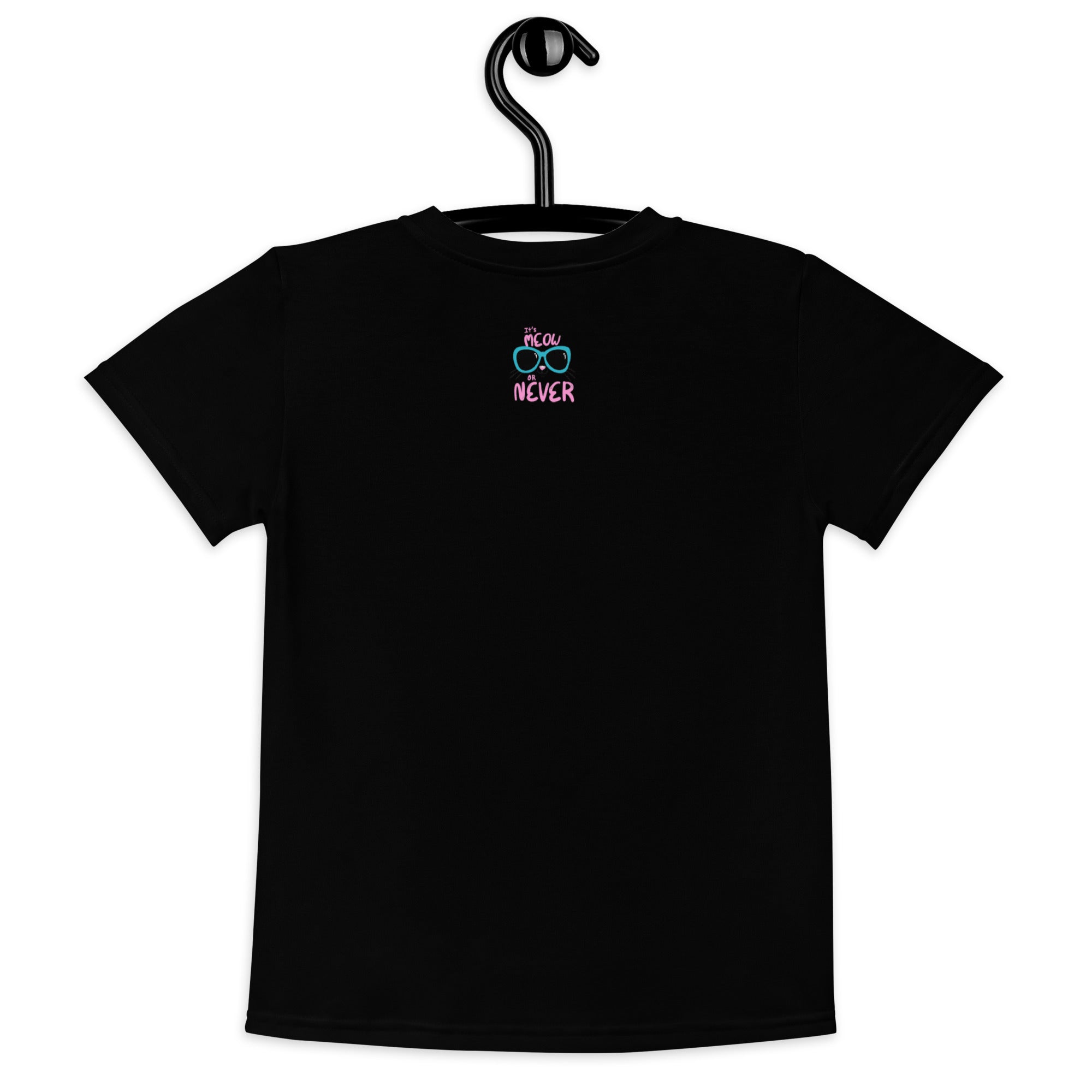 It's Meow or Never Kids crew neck t-shirt