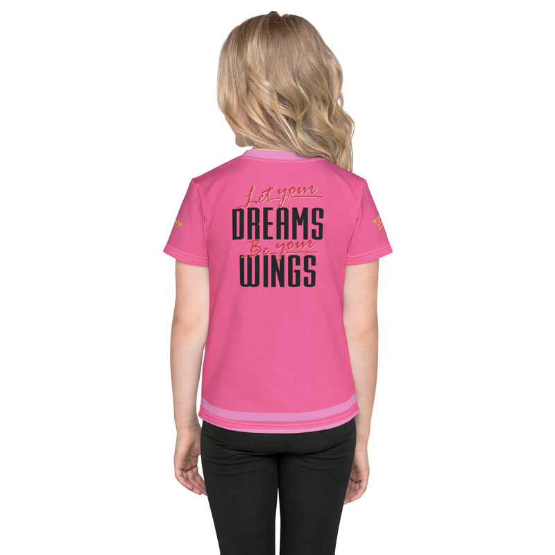 Let Your Dreams Be Your Wings Kids crew neck t-shirt