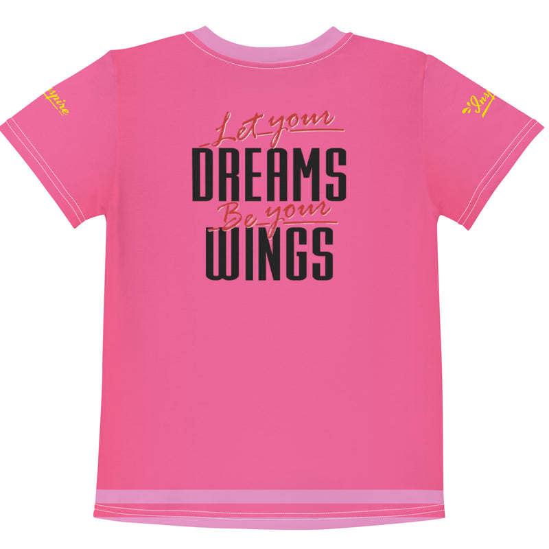 Let Your Dreams Be Your Wings Kids crew neck t-shirt
