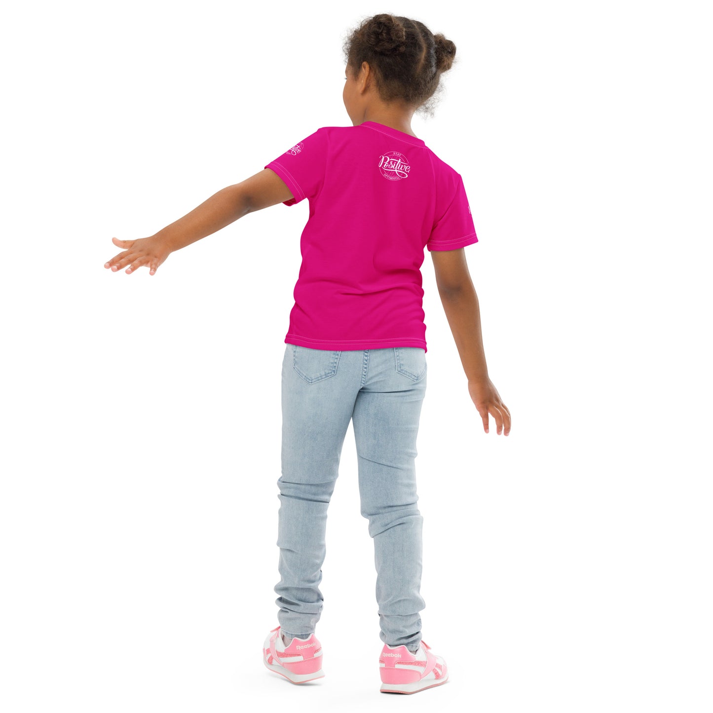 Pink Let Go Kids crew neck t-shirt