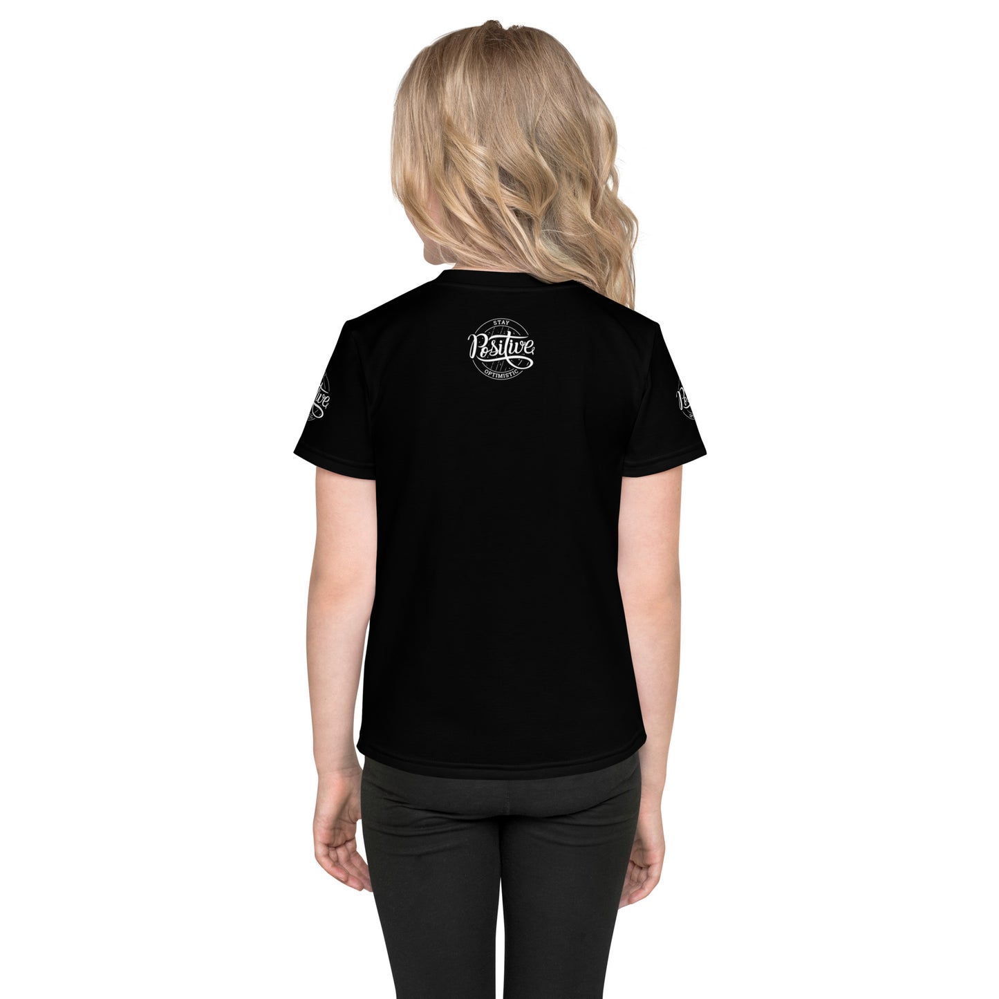 Black Let Go Kids crew neck t-shirt