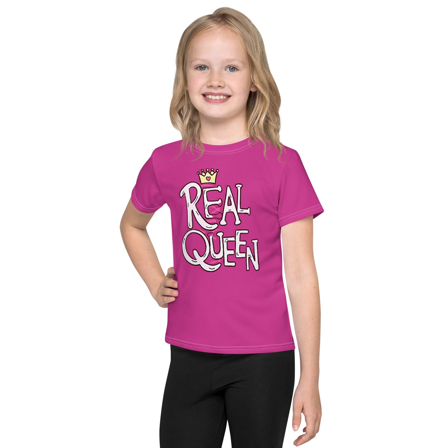 Real Queen Kids crew neck t-shirt