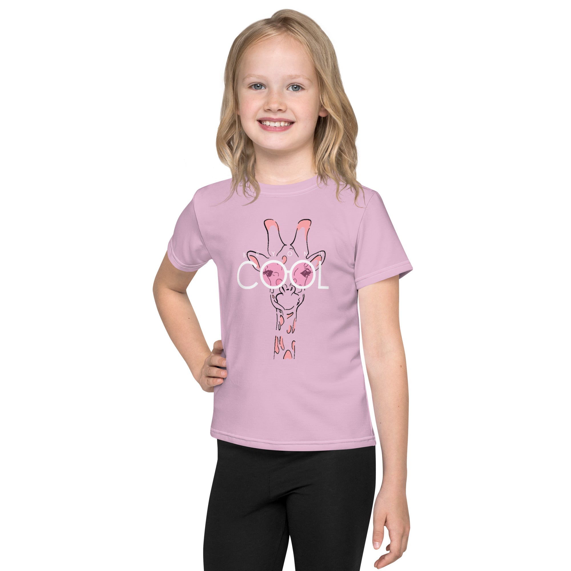 Cool Giraffe Kids crew neck t-shirt