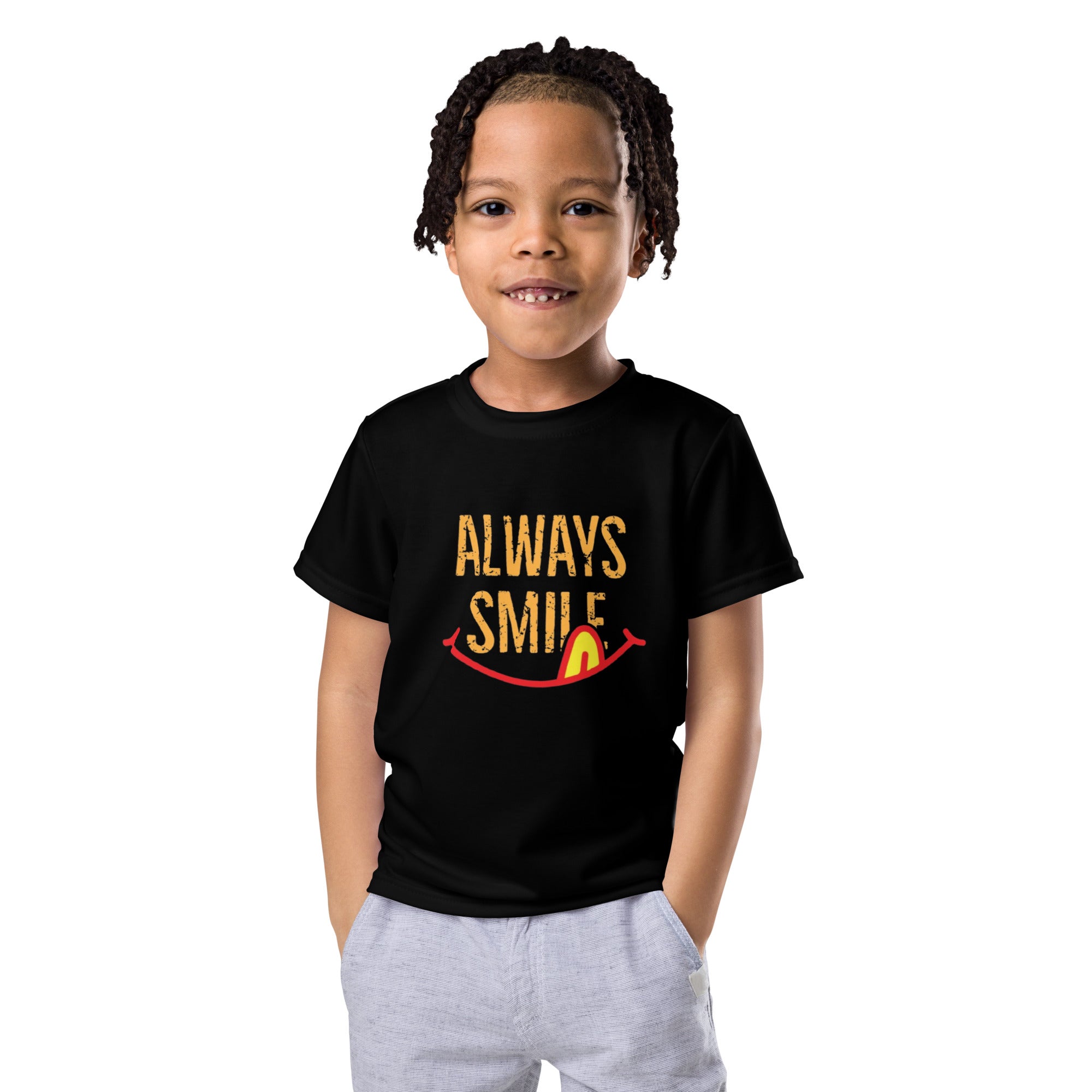 Always Smile Kids crew neck t-shirt
