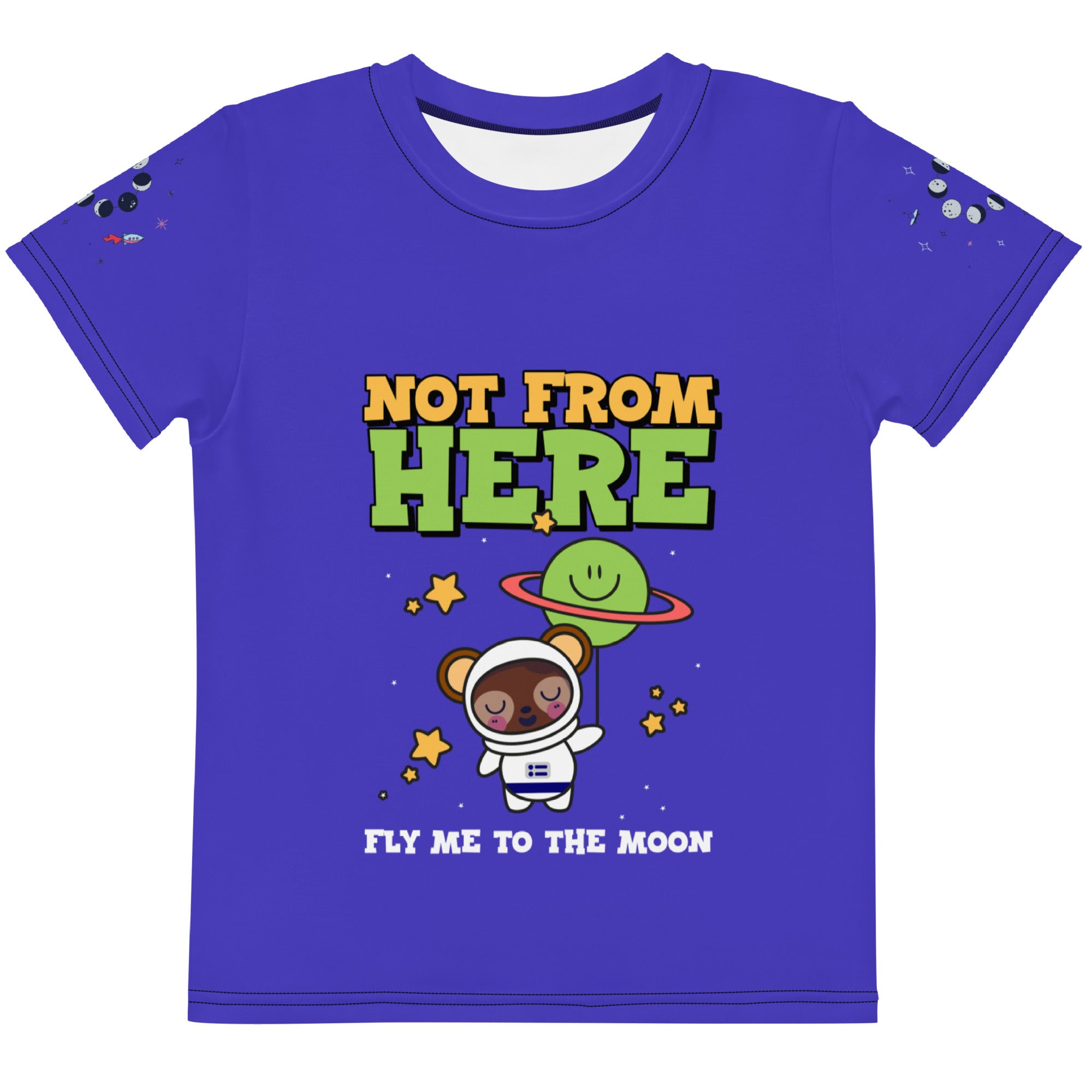 Fly Me To the Moon Kids crew neck t-shirt - Girls