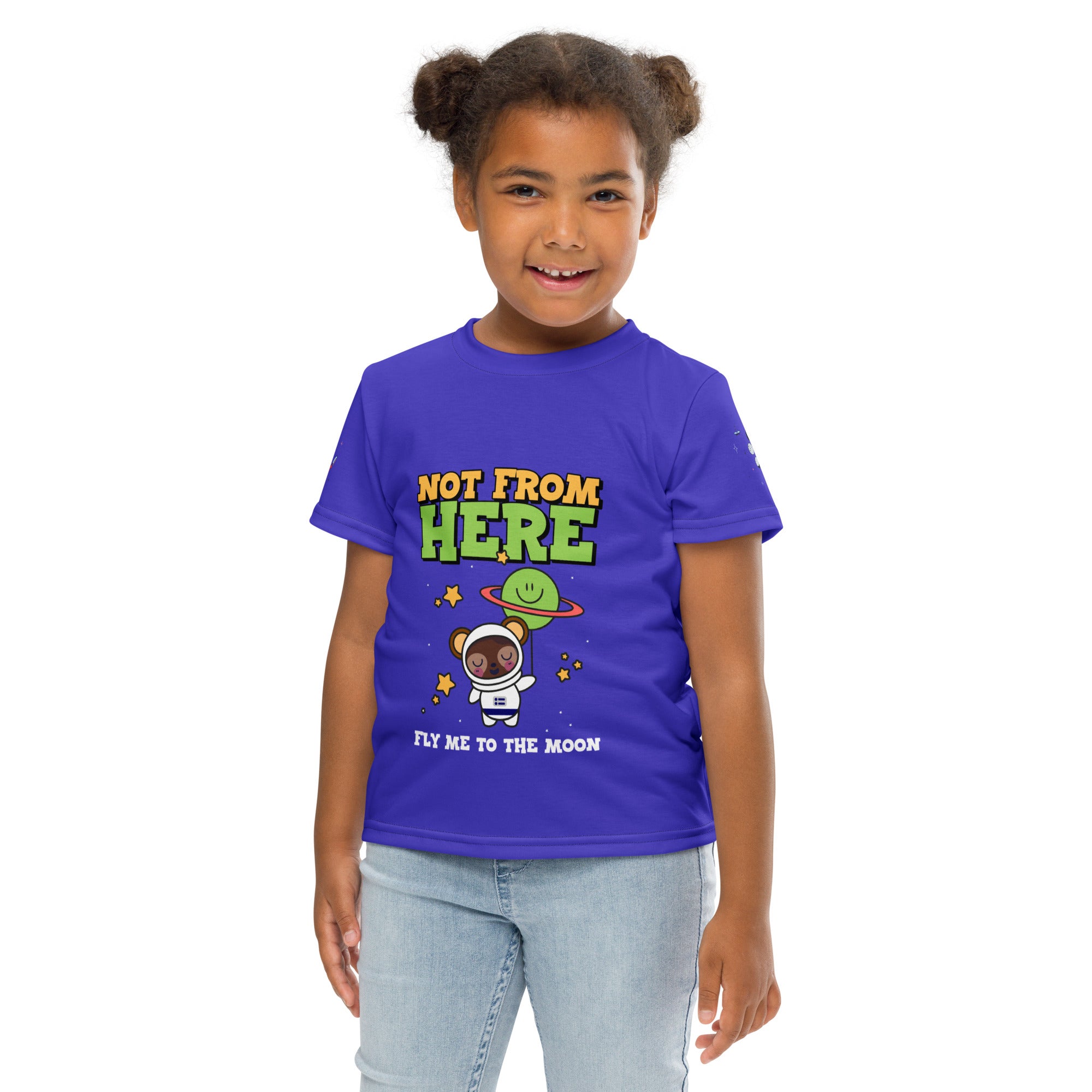 Fly Me To the Moon Kids crew neck t-shirt - Girls