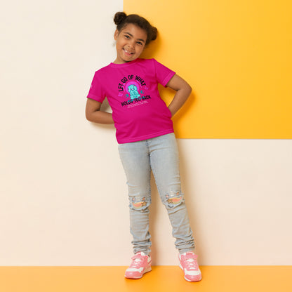 Pink Let Go Kids crew neck t-shirt