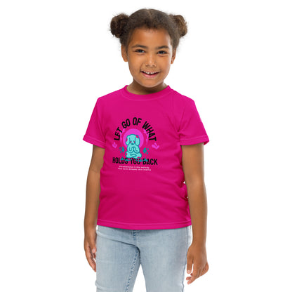 Pink Let Go Kids crew neck t-shirt