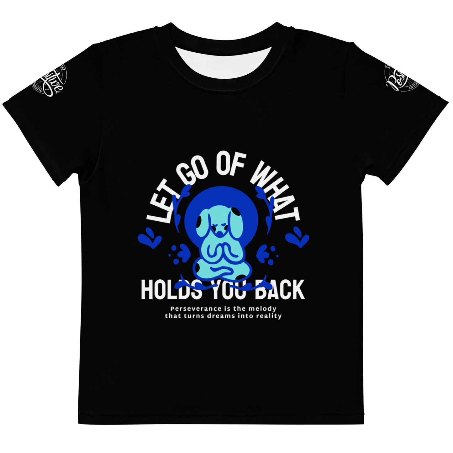 Black Let Go Kids crew neck t-shirt