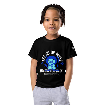 Black Let Go Kids crew neck t-shirt