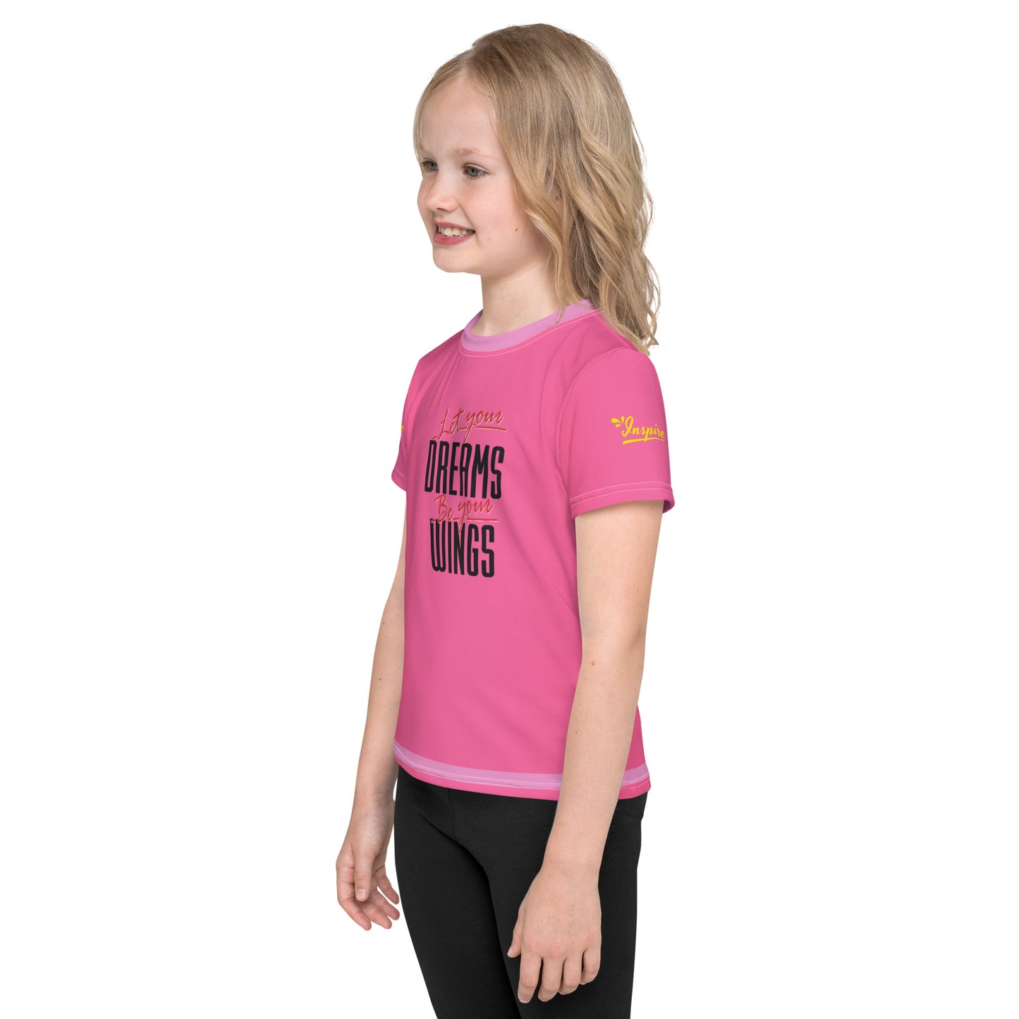 Let Your Dreams Be Your Wings Kids crew neck t-shirt