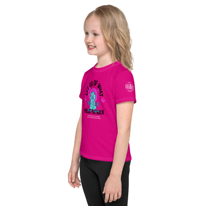 Pink Let Go Kids crew neck t-shirt