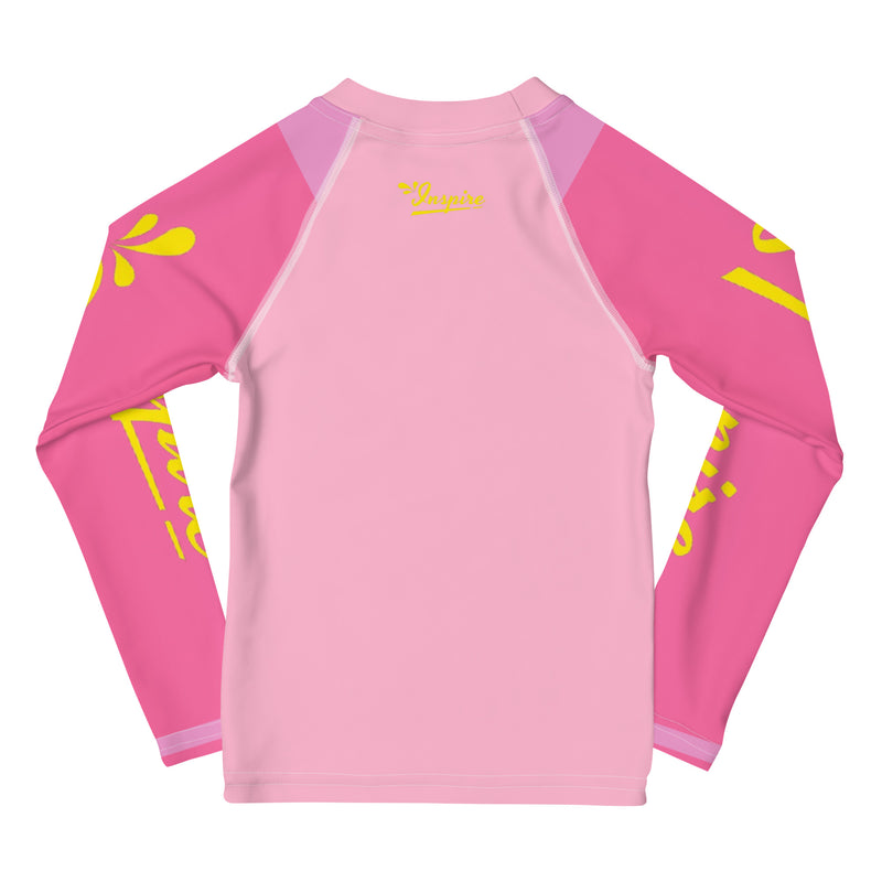 Let Your Dreams Be Your Wings Kids Rash Guard