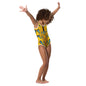 Colorful Geometric Print Kids Swimsuit