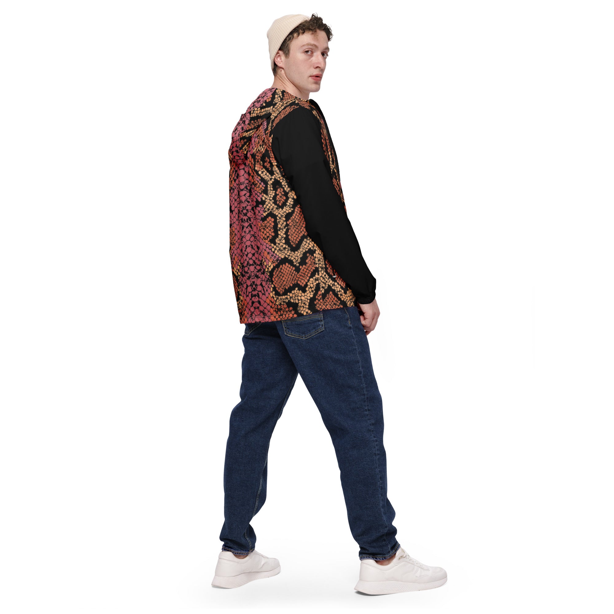 Scale Print Men’s windbreaker