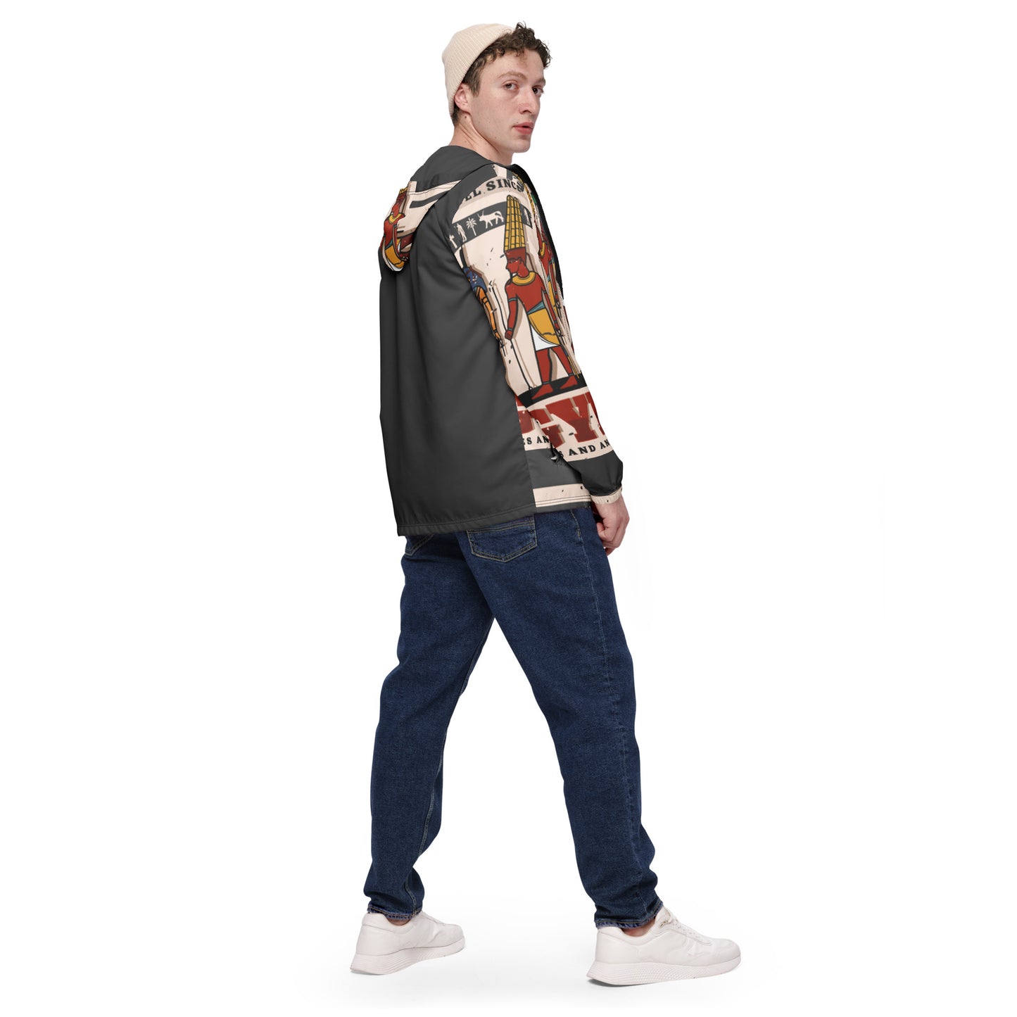 Egyptian Print Men’s windbreaker