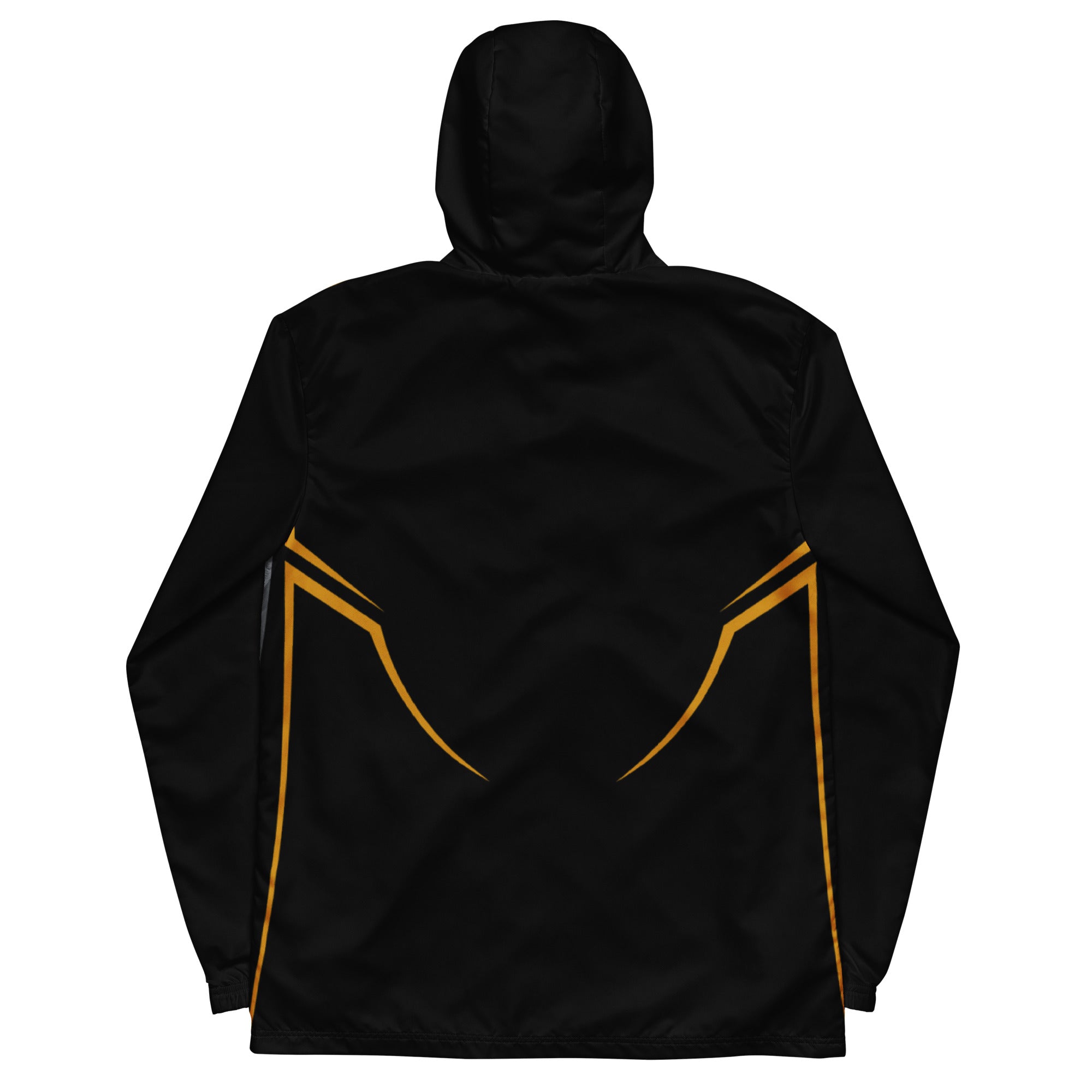 Black Stripe Print Men’s windbreaker