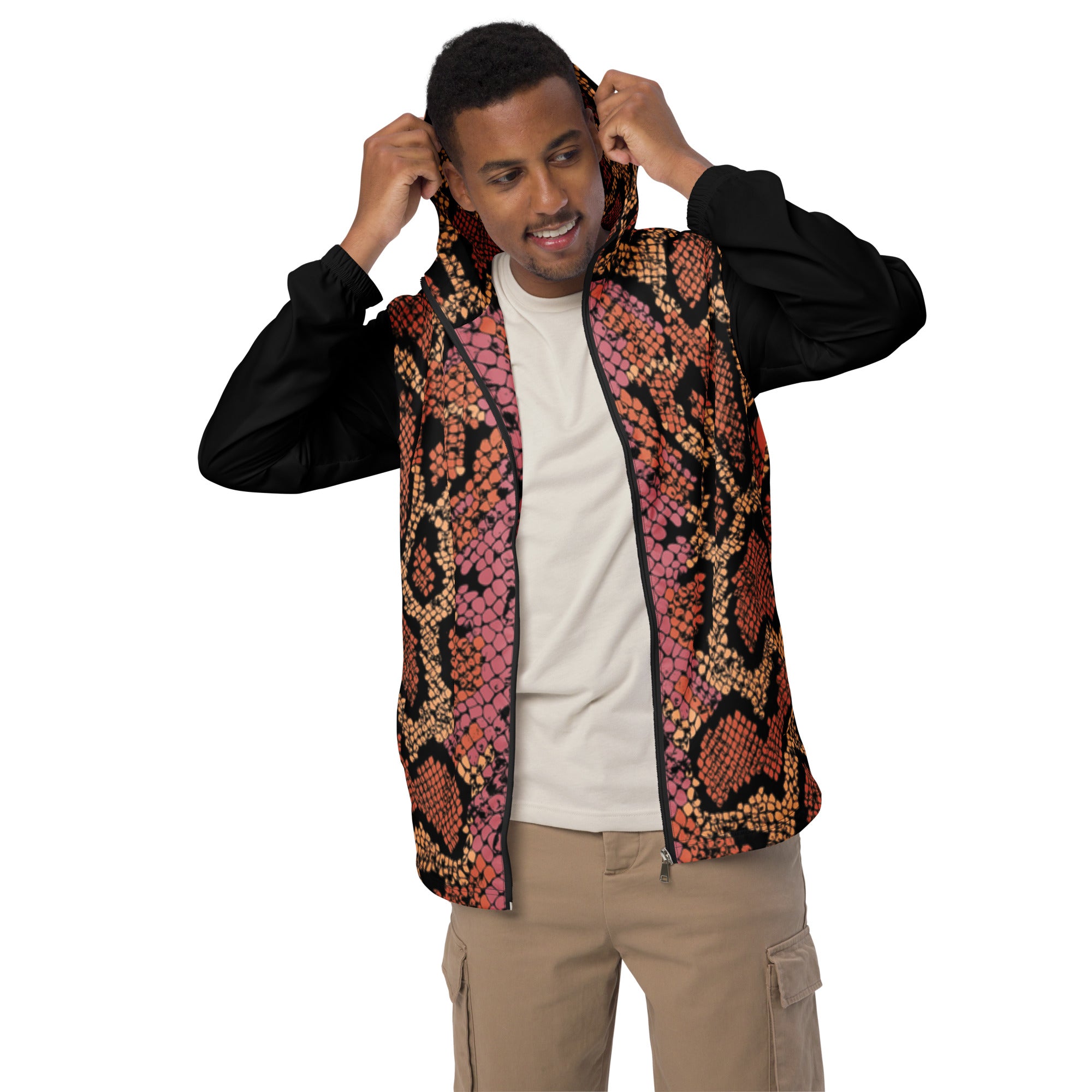 Scale Print Men’s windbreaker