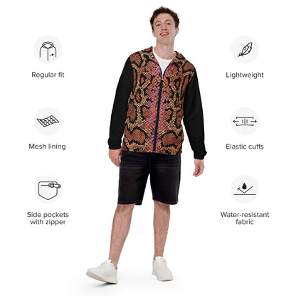 Scale Print Men’s windbreaker