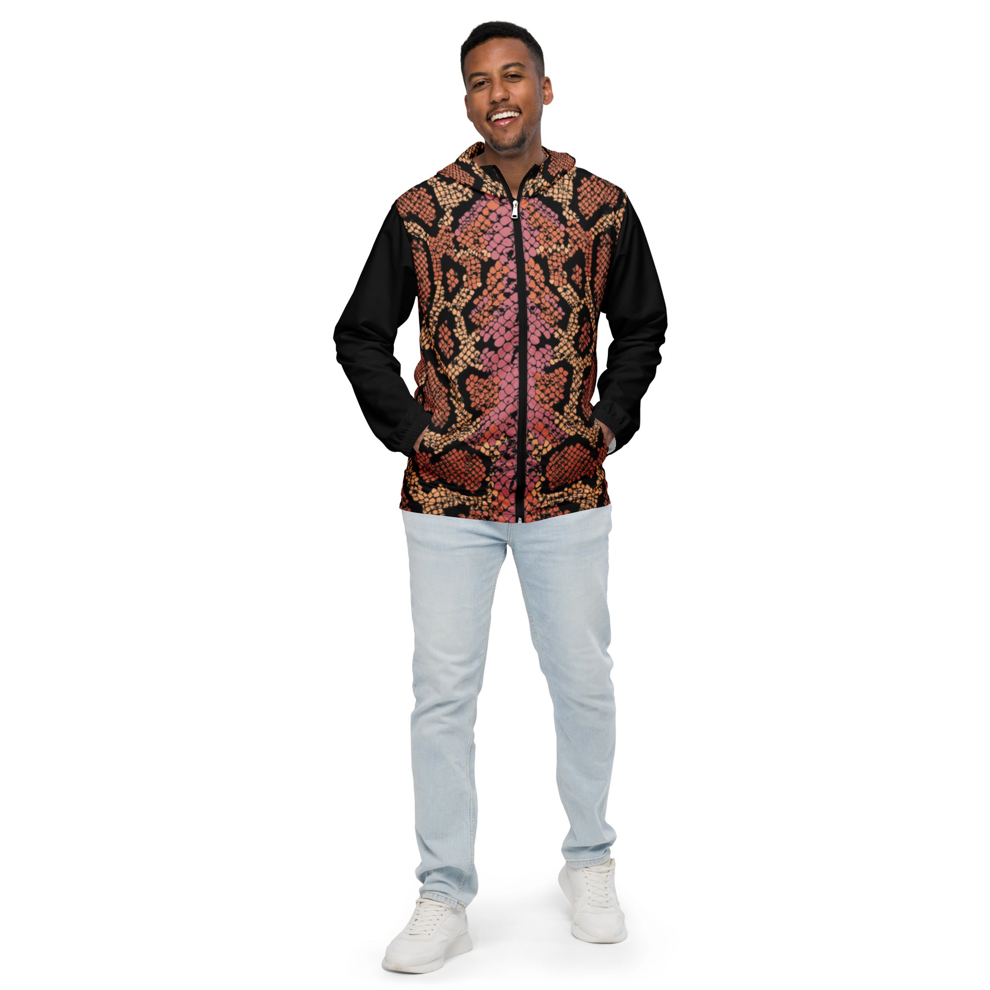 Scale Print Men’s windbreaker