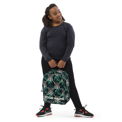 Cheetah Print Customizable Minimalist Backpack