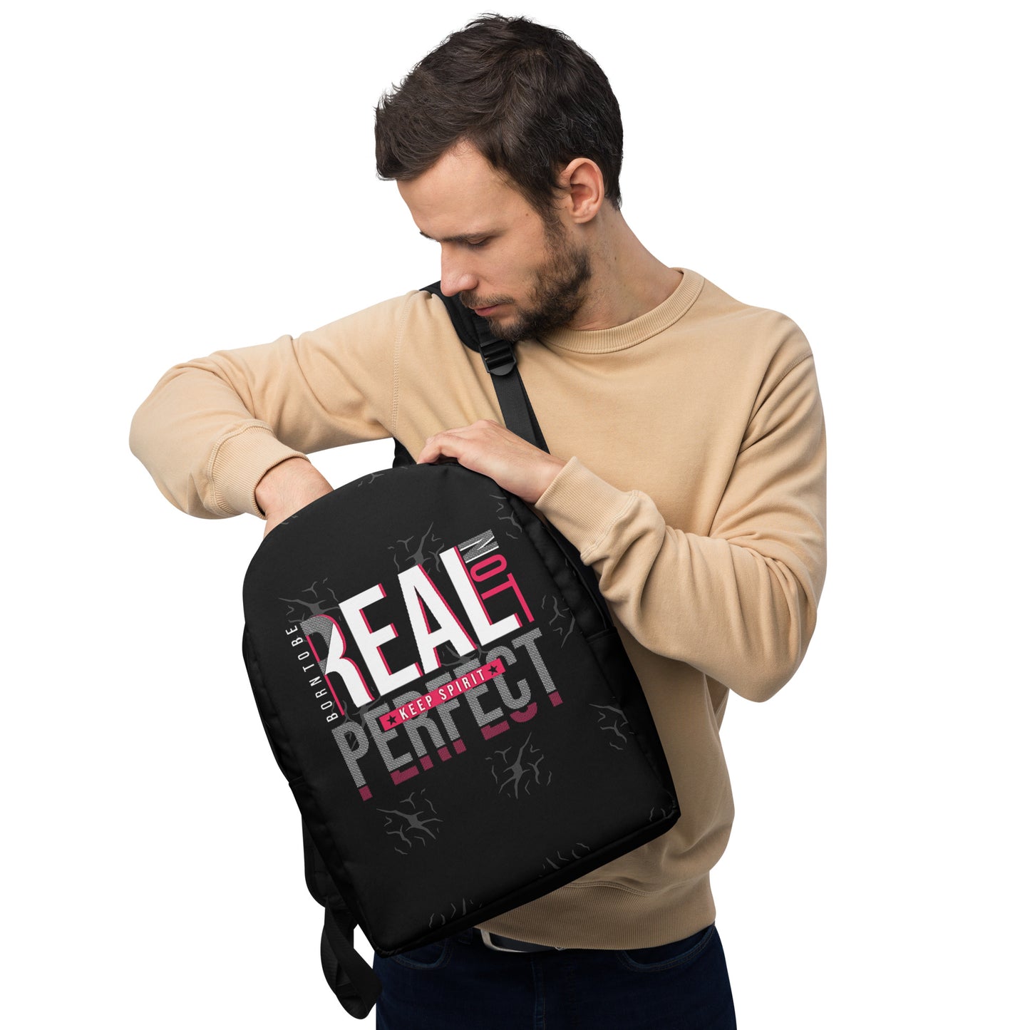 Born to be Real Minimalist Backpack