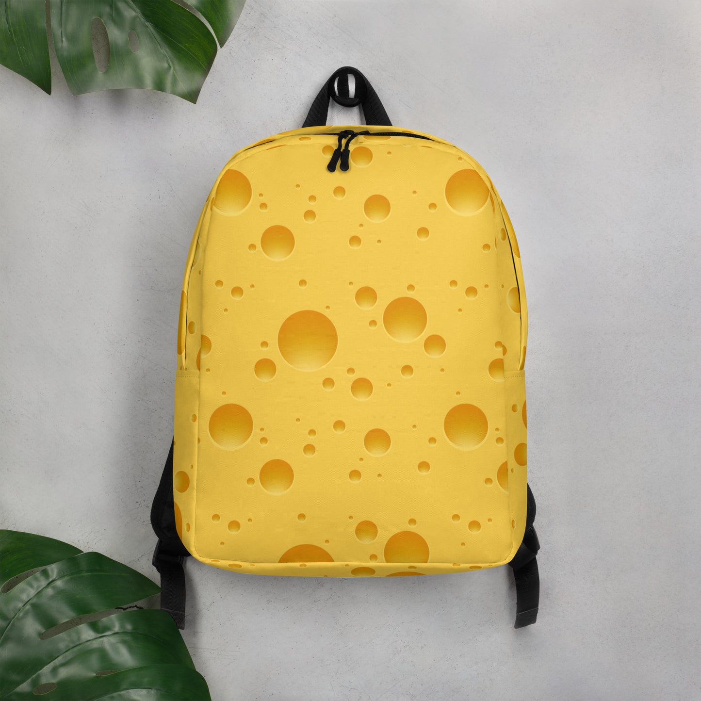 Cheese Print Minimalist Backpack