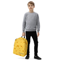 Cheese Print Customizable Minimalist Backpack