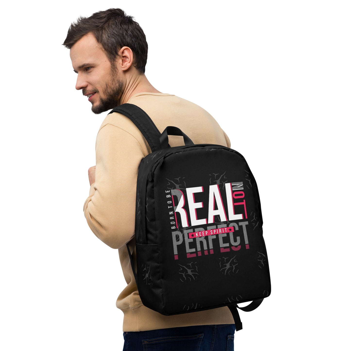 Born to be Real Minimalist Backpack