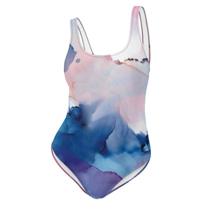 Watercolor One-Piece Swimsuit