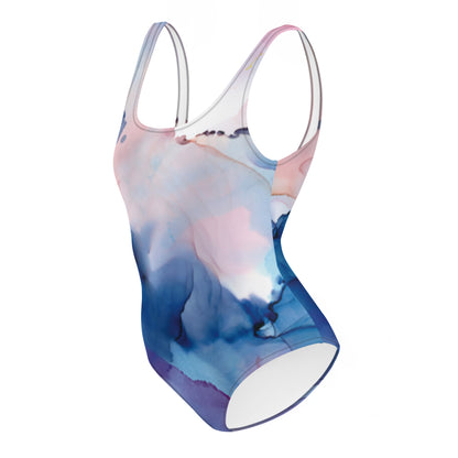 Watercolor One-Piece Swimsuit