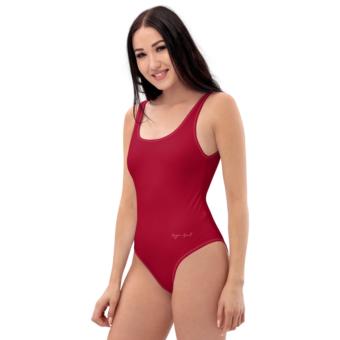 Deep Red One-Piece Swimsuit