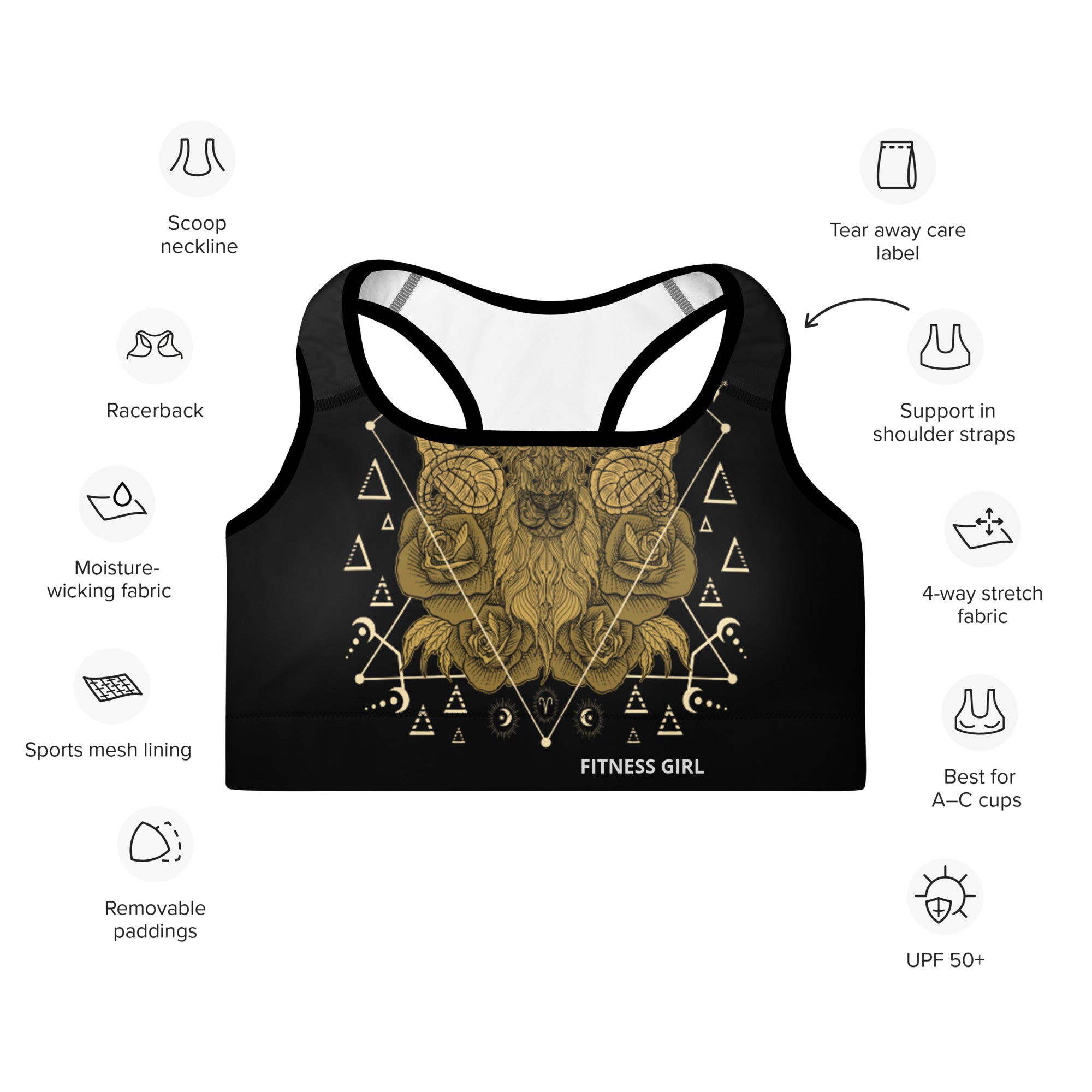 Aries Padded Sports Bra