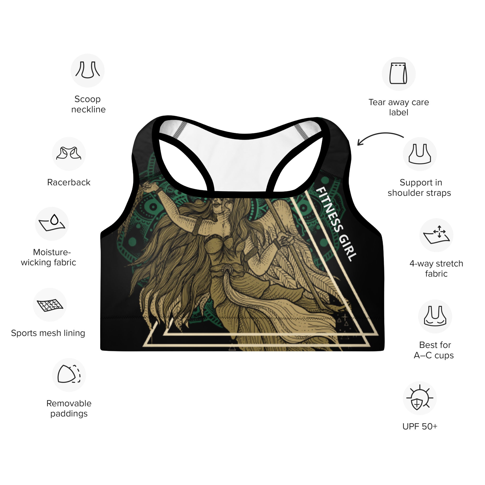 Virgo Padded Sports Bra
